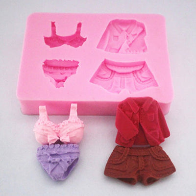 Clothes Underwear Shirt Pants Silicone Mold