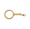 10 x Keychain with lobster hook Pack Gold