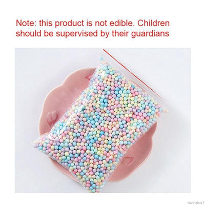 Rainbow Styrofoam Ball 2-6mm 12g pack mini ball for decoration, slime, surprise box