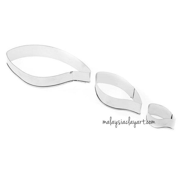 Petal Leaf Stainless Steel Cutter - Set of 3