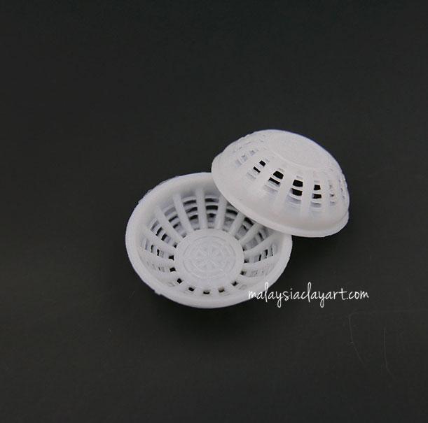 1 x Miniature Food Vegetable And Fruit Basket - White