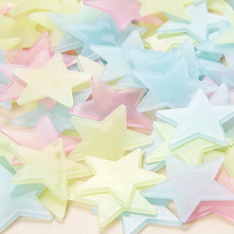 Glow In Dark Starry Nights - 100 3D Glow In Dark Stars | Decoden | Phone Case