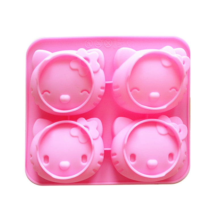 Hello Kitty Silicone Soap Mold - 4 Cavity