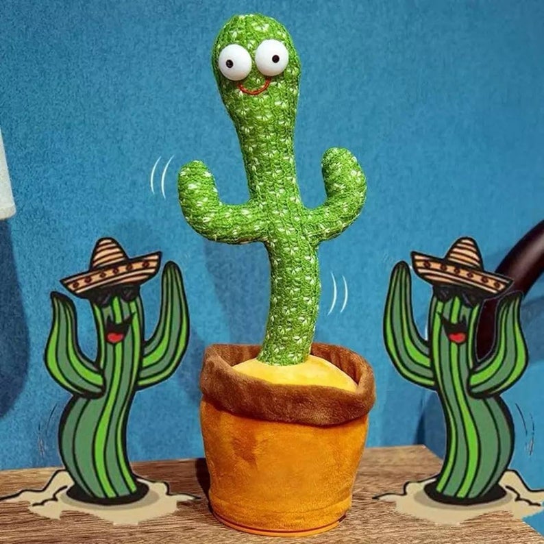 kaktus song Cactus Plush Toy Talk Kaktus Bercakap Dancing toy song plush Dancing C