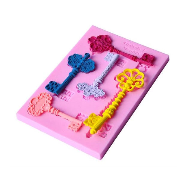 Keys Silicone Mold (4 Cavity)