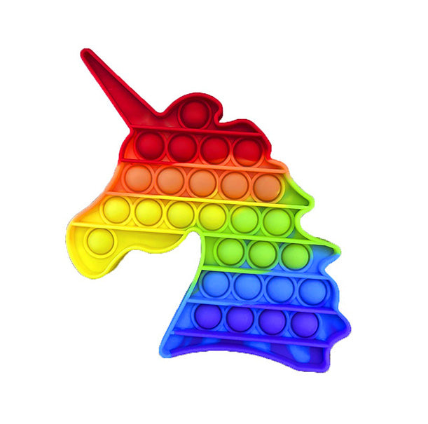 Rainbow Pop it Bubble fidget toys Among Us Unicorn Love