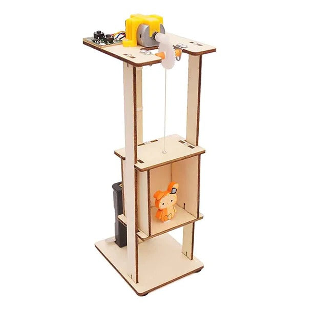 Elevator Lift DIY Puzzle Pack STEM Toy | Science Education Set with Robotic Project | Perfect for Rbt School Project