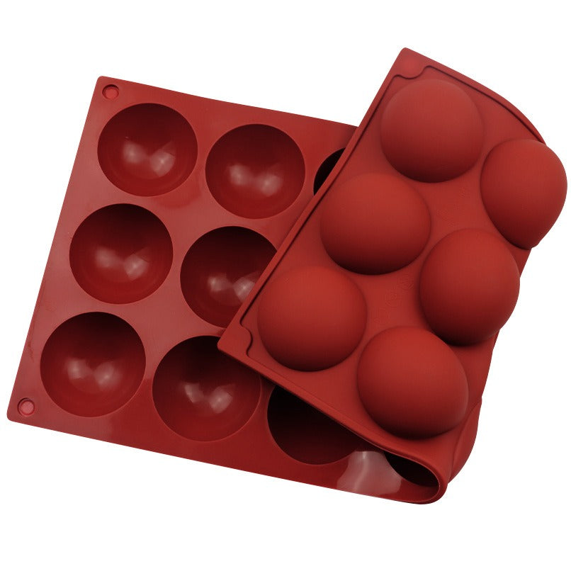Semi Sphere Silicone Mold - 18 Cavity x 48mm (AB Resin)