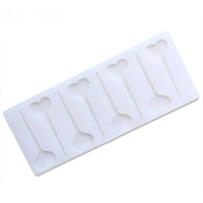 Heart Love Shaped With Pointed End Silicone Mold (8 Cavity)