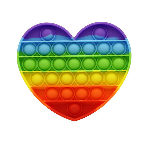 Rainbow Pop it Bubble fidget toys Among Us Unicorn Love