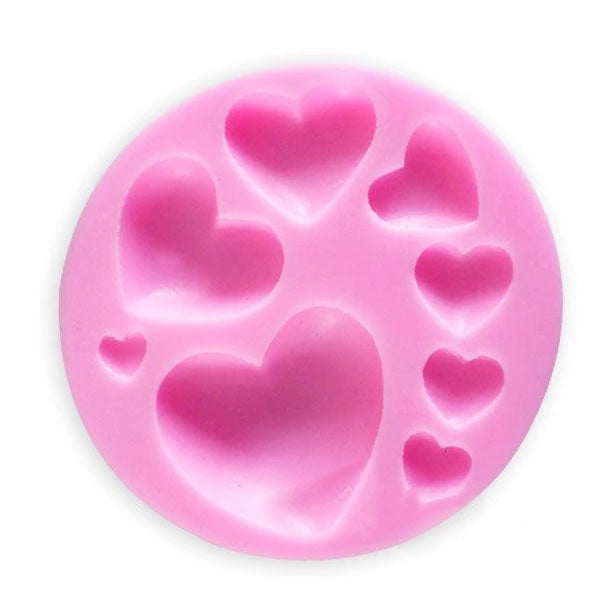 Love Heart Shaped Silicone Mold - 8 Sizes