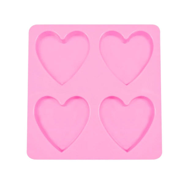 Love shape Silicone Mold - 4 Cavity