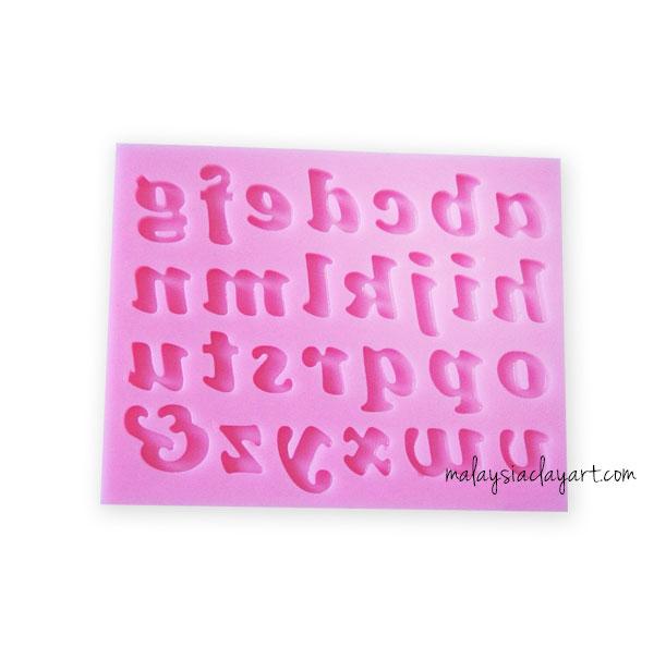 Alphabet a-z Lower Case Silicone Mold