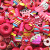 10 x Magenta Assorted Mix Kawaii Decoden Kit Cute Cabochons