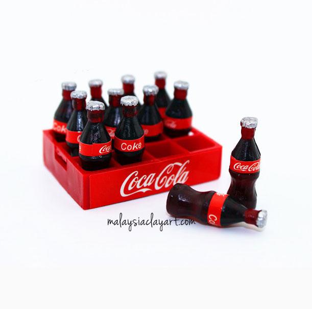 A Dozen of Miniature Dollhouse Coke Coca-Cola - Malaysia Clay Art A Dozen of Miniature Dollhouse Coke Coca-Cola - Malaysia Clay Art