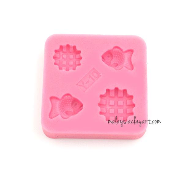 Miniature Small Fish Biscuit Silicone Mold