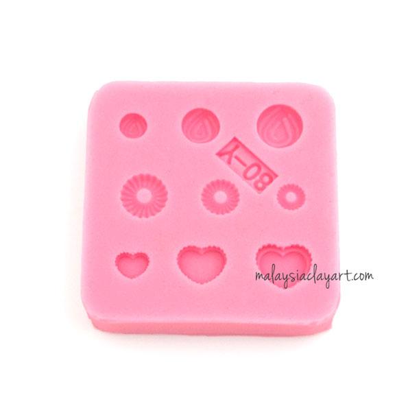 Miniature Small Love Pastry Silicone Mold