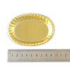 Miniature Golden Oval Shaped Dessert Plate
