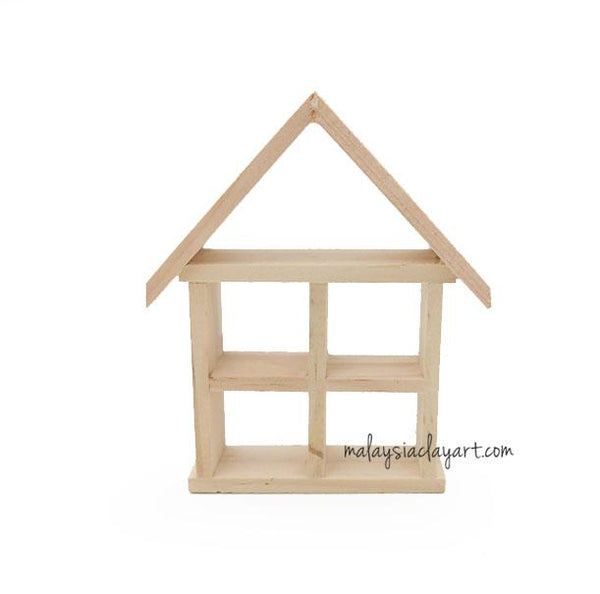1 x Miniature Wooden House Shaped Rack For Vase | Home Deco - Malaysia ...