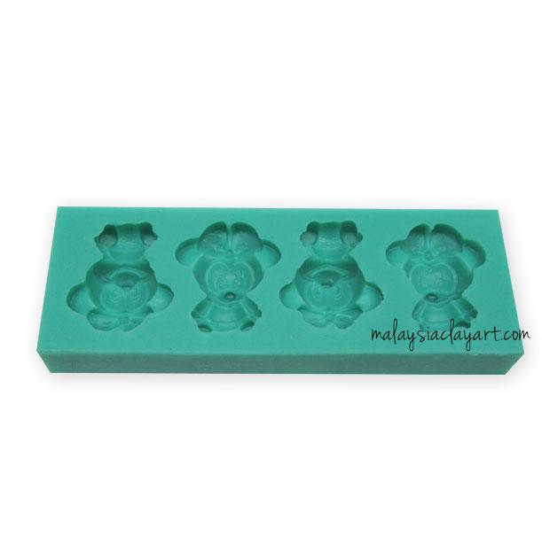 Minnie Mouse Silicone Mold - 4 Cavity