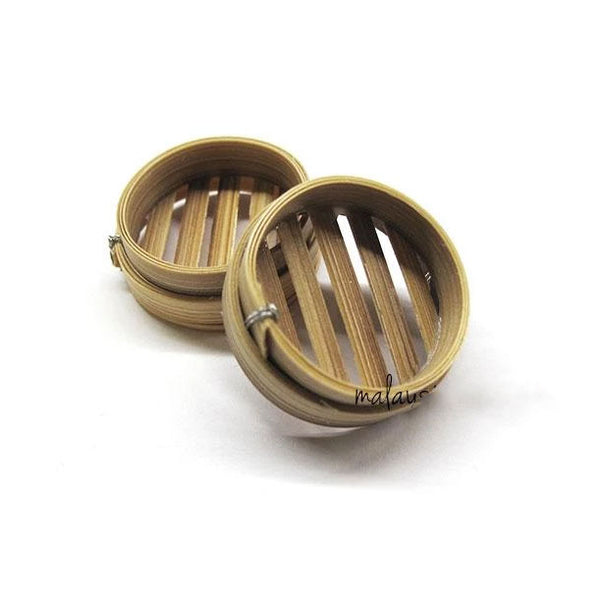 Miniature Bamboo Steamer Basket Malaysia Clay Art