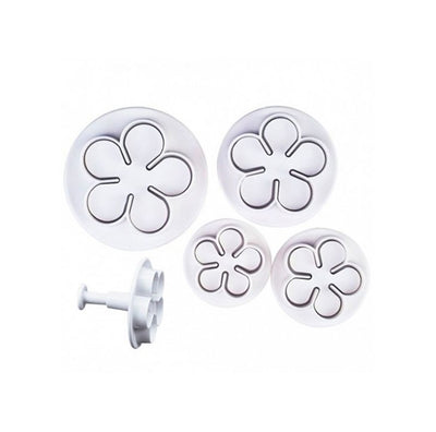 Rose Flower Fondant Cutter - Set of 4
