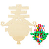 Chinese New Year Wooden Base 春 For Craft