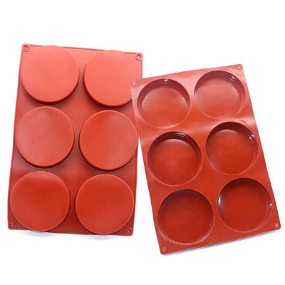 Round Cylinder Silicone Mold 6 Cavity | Soap | Epoxy Resin | Chocolate | Wax