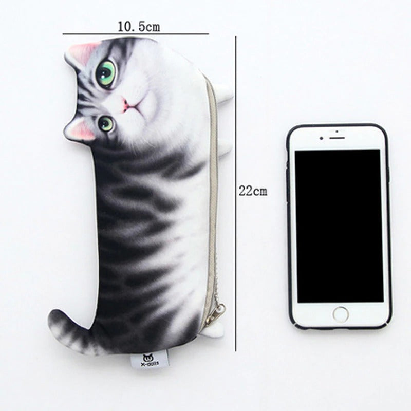 Cat Meow Kucing Pencil Box Cute Kitty Funny Gift