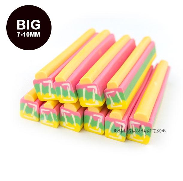 1 x Big Present Cake Fimo Clay Cane