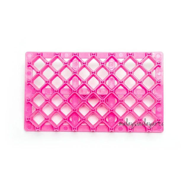 Ribbon Crosshatch Embossing Stamp Impression Mat