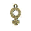 1 x Gender Sign Necklace Pendant Frame Bronze