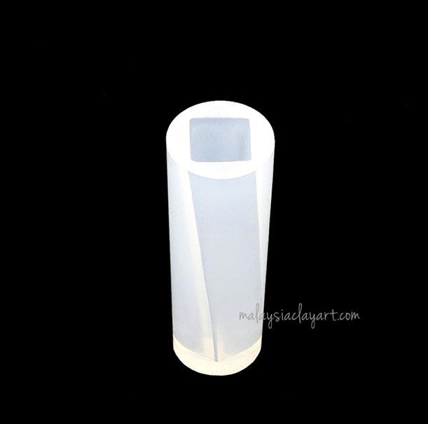 Pendant Long Twisted Square Shaped Silicone Mold  | AB Resin