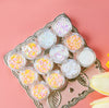 Box of 12 Decor Random Faux Pearl Beads White And Pink / Orange