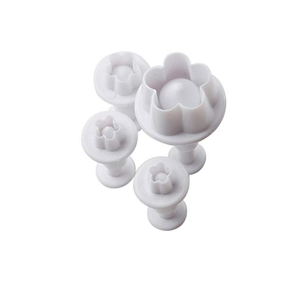 Plum Flower Plunger Cutter - Set of 4