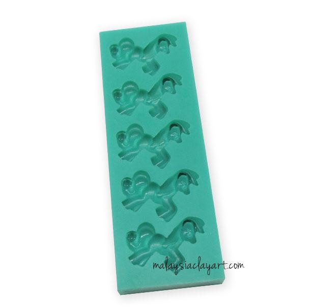 Little Pony Silicone Mold - 5 cavity