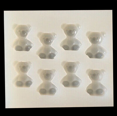 Teddy Bear Silicone Mold 8 Cavity
