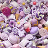 10 x Purple Assorted Mix Kawaii Decoden Kit Cute Cabochons