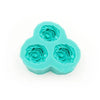 Roses Flower Silicone Mold - 3 Cavity