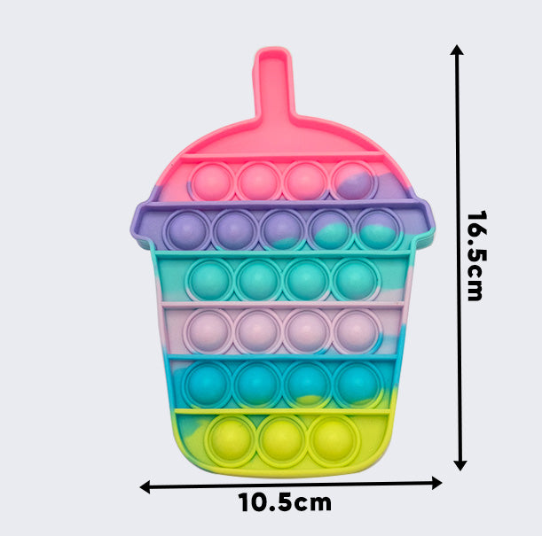 Rainbow Pop it Bubble fidget toys Among Us Unicorn Love