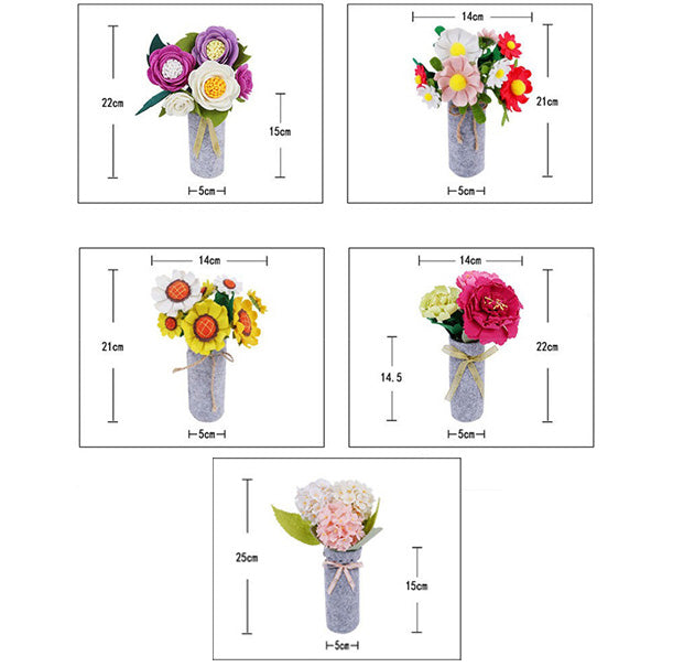 Fabric art craft Flower DIY Project Kit