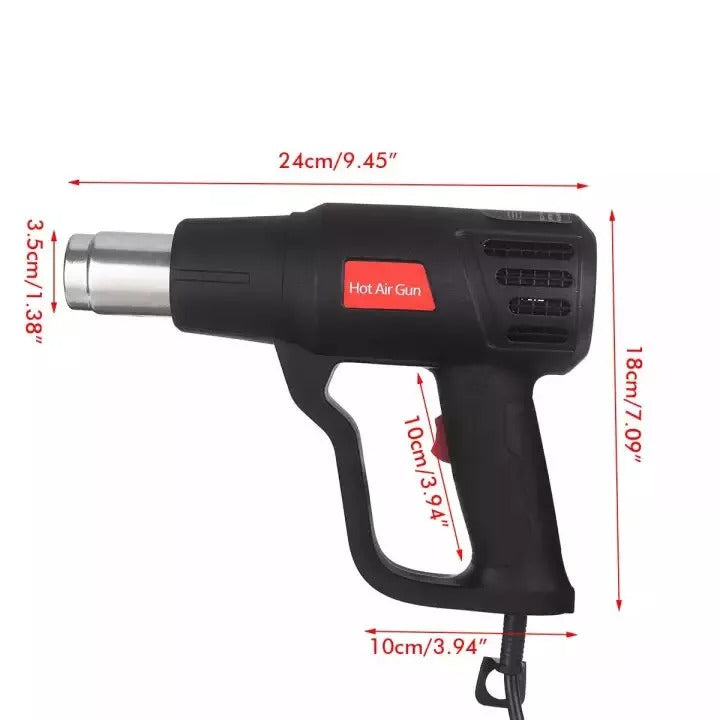 2000W Industrial Heat Gun Hot Air Gun DIY Power Tool for Shrink Wrapping Soldering Thermal Blower