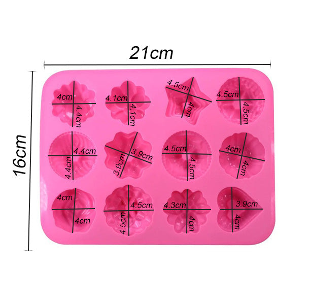 Jelly Cupcake Chocolate Soap Silicone Mold