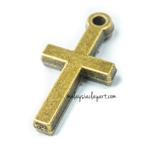 1 x Cross Pendant Frame Bronze