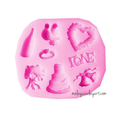 Wedding Element Silicone Mold - 8 Designs