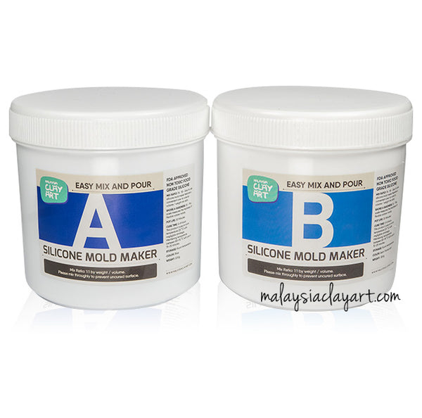 AB Liquid Food Grade Mold Making Silicone (1kg) Malaysia Clay Art