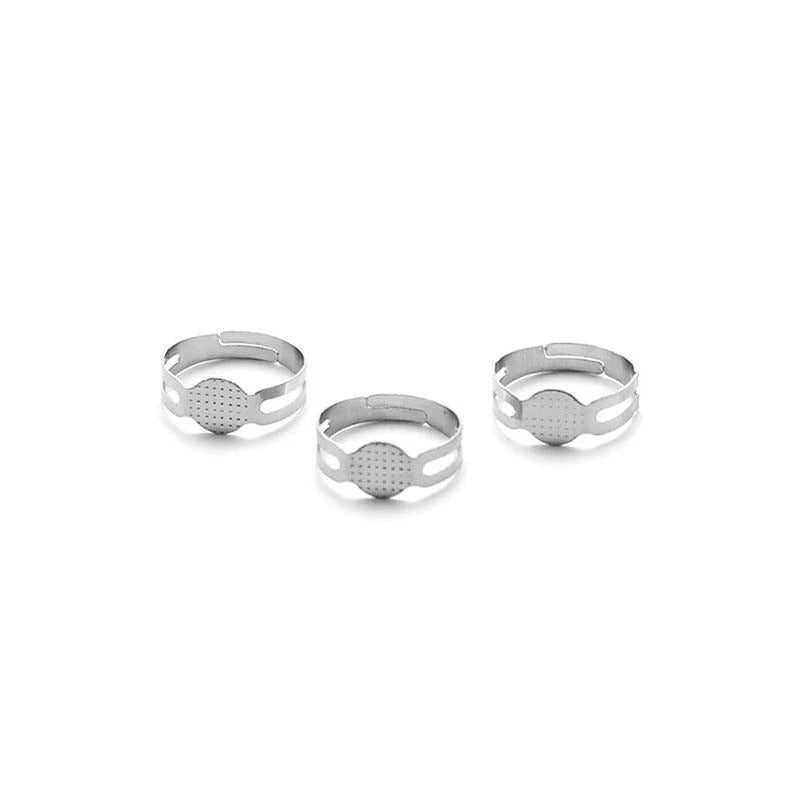 2 x Ring | Adjustable Ring Base For Jewelry Making Adjustable