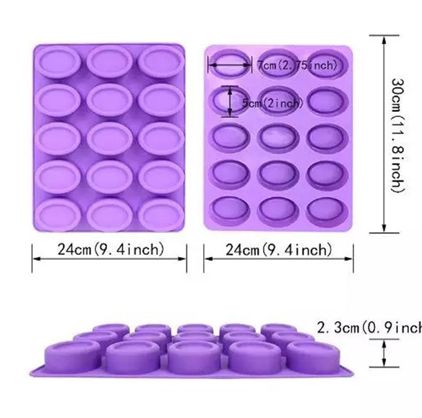 Oval Soap Silicone Mold
