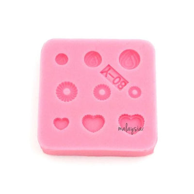 Miniature Small Love Pastry Silicone Mold