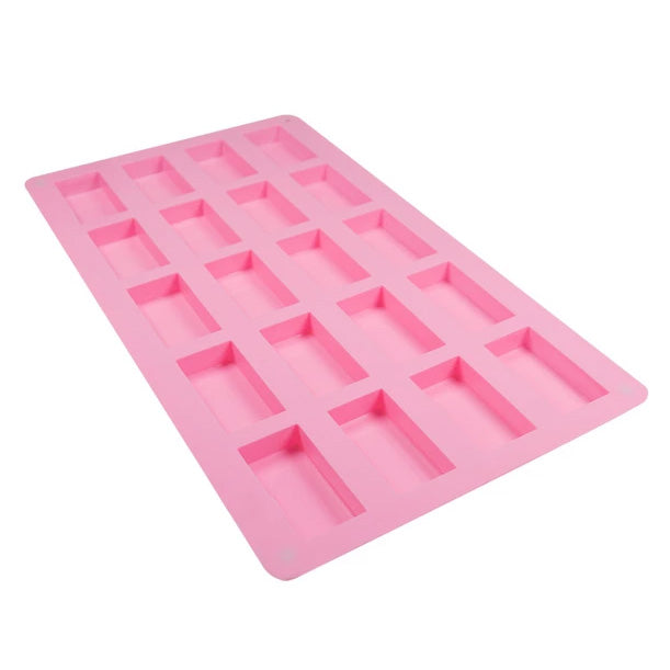 Rectangular Bar 20 Cavity Silicone Mold